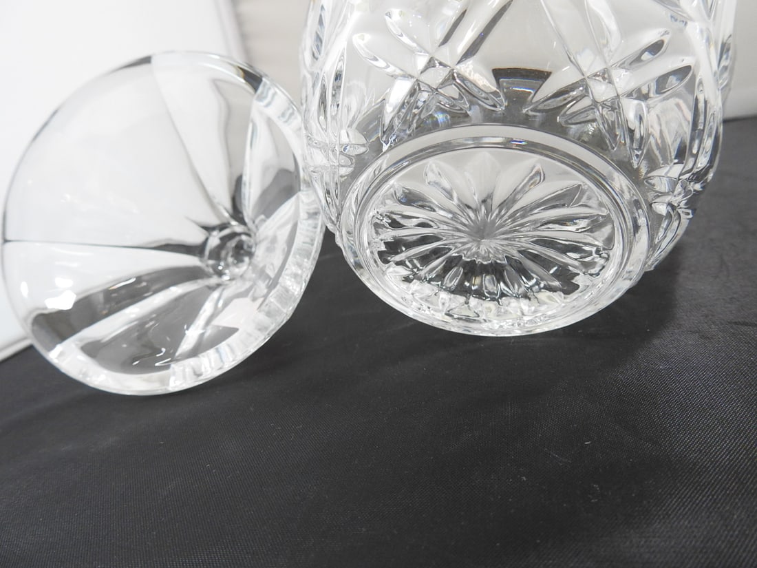 Lead Crystal Heart Covered Candy Dish - 4