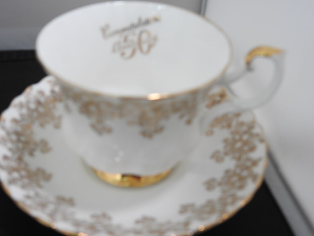 Set of 3 Vintage Bone China Teacup and Saucers - 4
