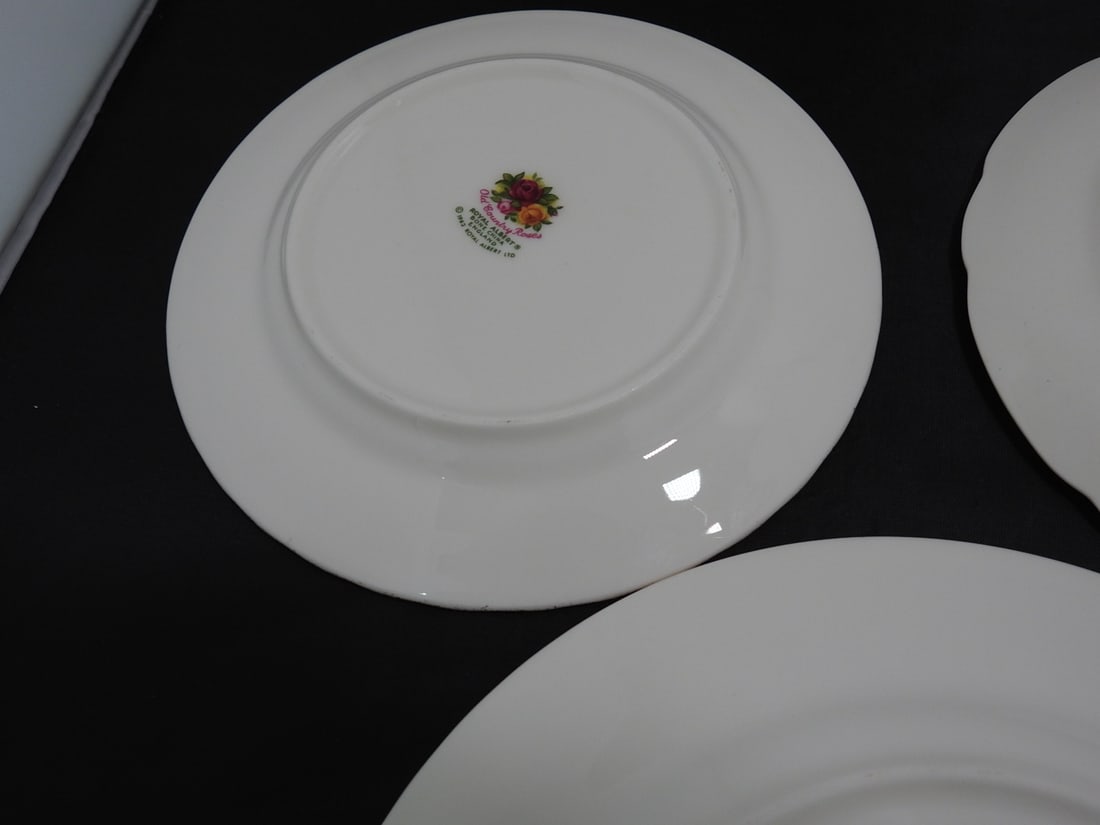 Set of 3 Vintage Bone China Plates - 6