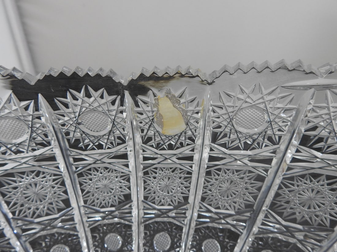 Lead Crystal Oval Bowl - 2