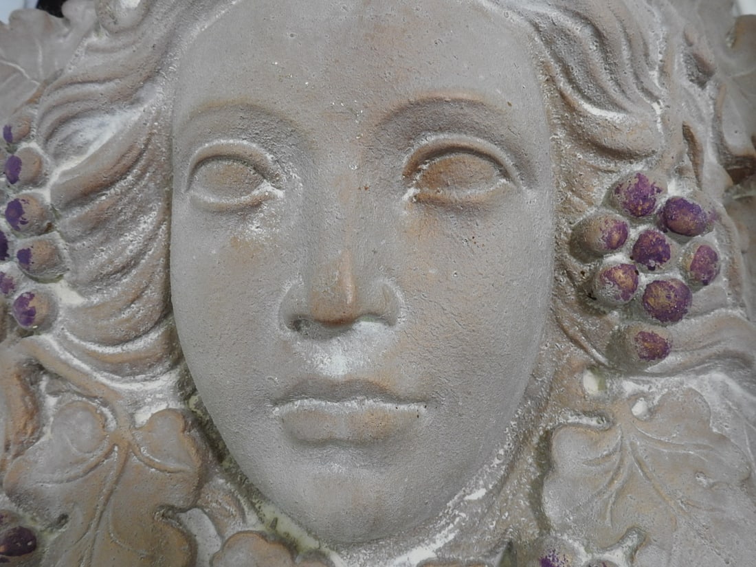 Art Nouveau Style Wine Goddess Wall Plaque - 3