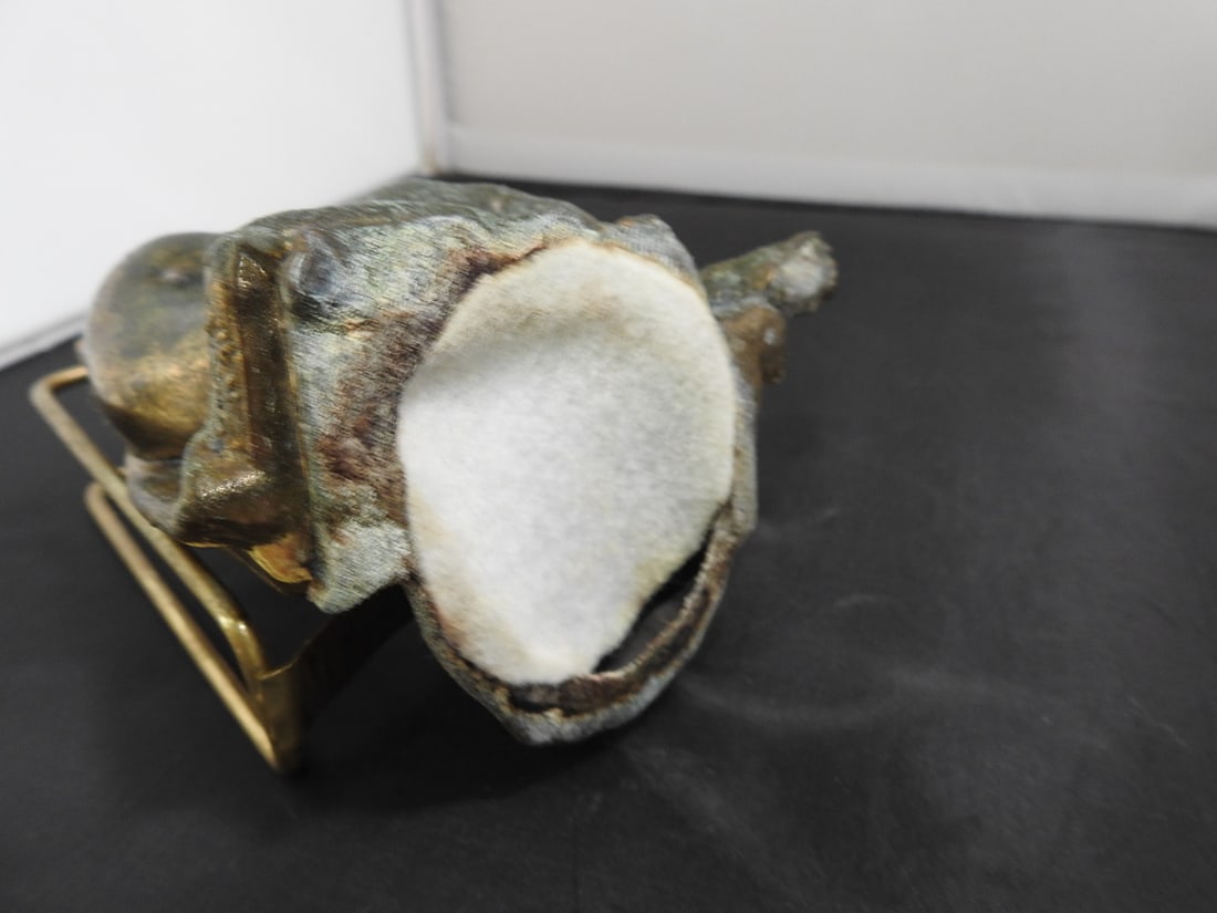 Vintage Brass Cherub Napkin Holder - 6