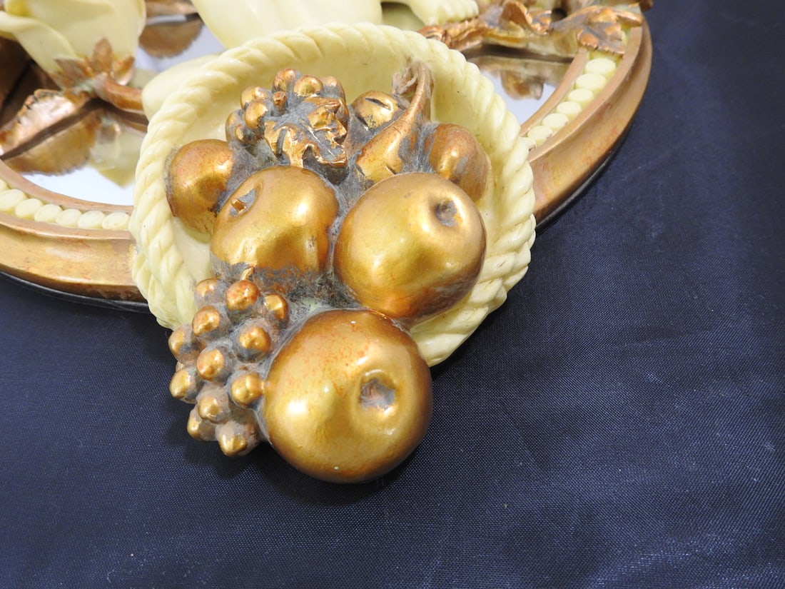 Faux Bone Cherub Mirror - 2