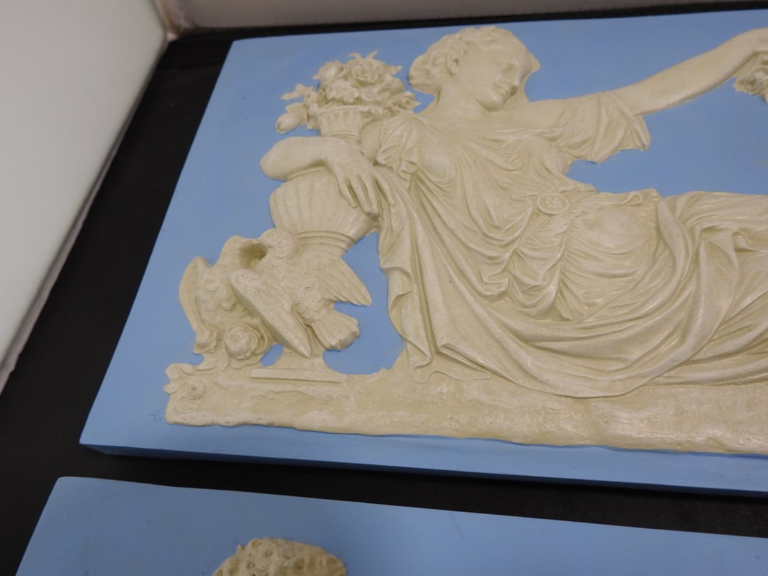 Pair of Neoclassical Decorative Wall Plaques - 5