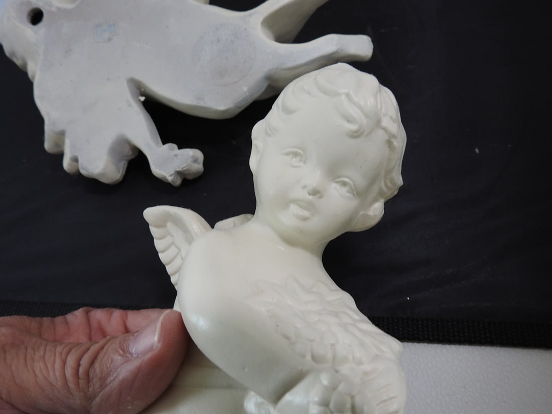 Vintage Japan Ceramic Cherub Decor - 5