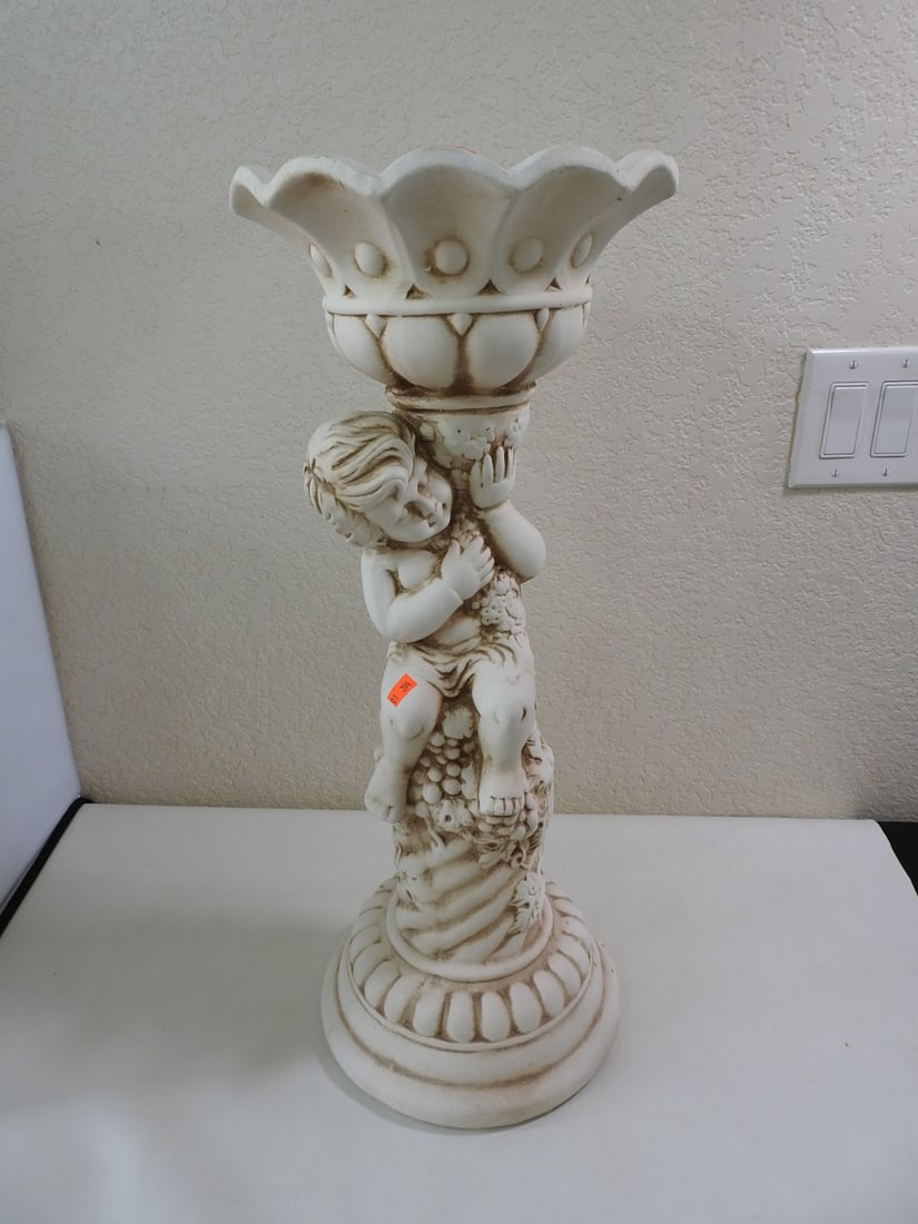Cherub Pedestal Small Flower Pot - 2
