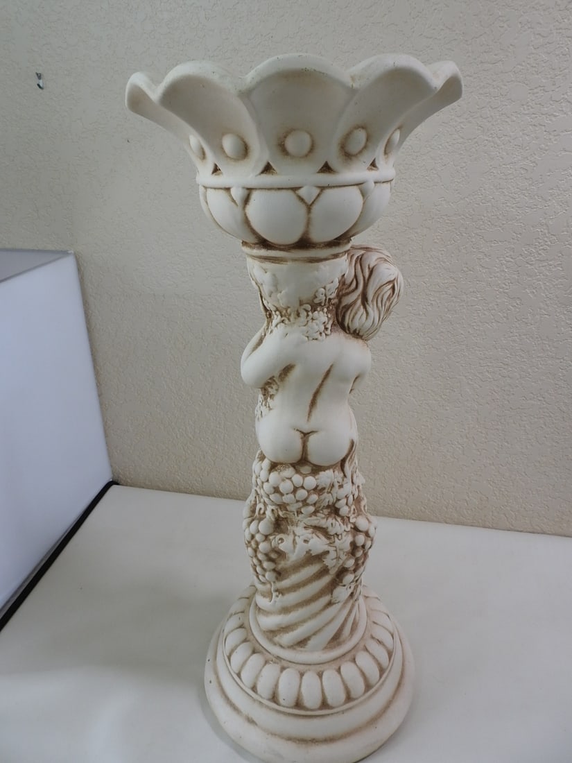Cherub Pedestal Small Flower Pot - 7