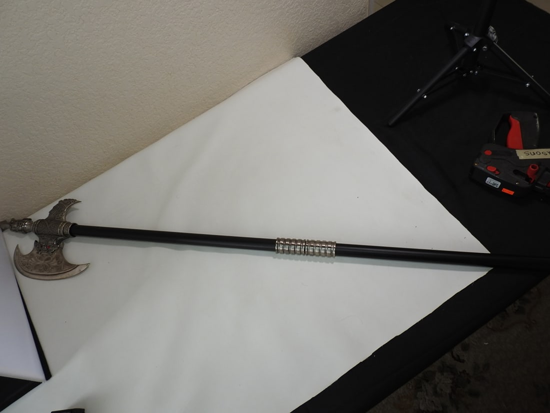 Decorative Battle Axe with Hidden Sword - 8