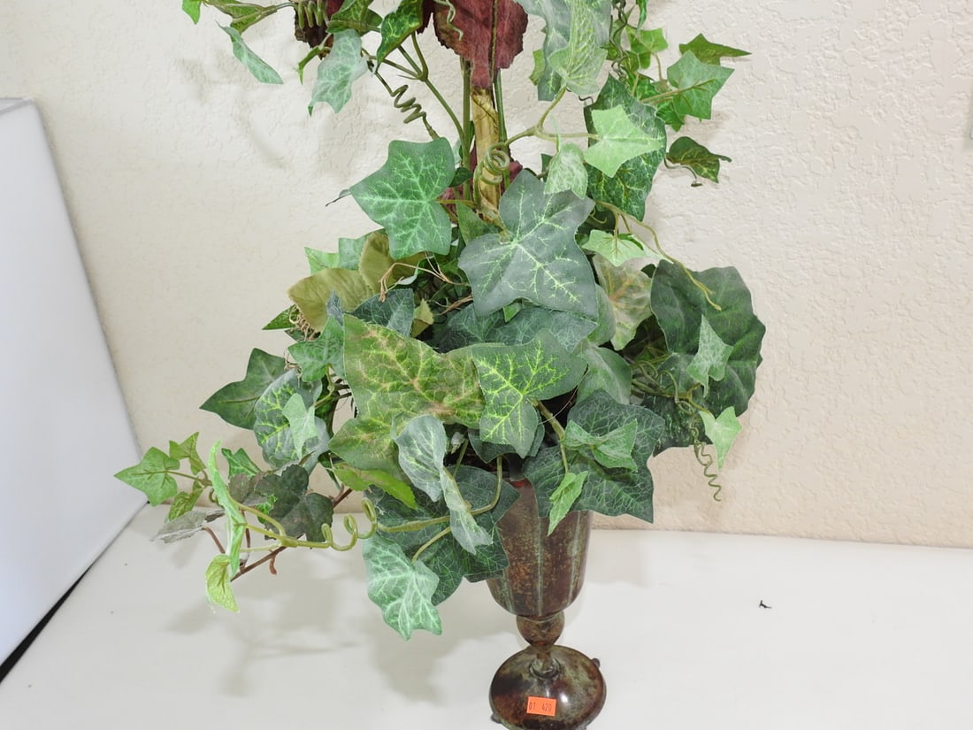 Classic European Style Topiary Silk Flower Arrangement - 4
