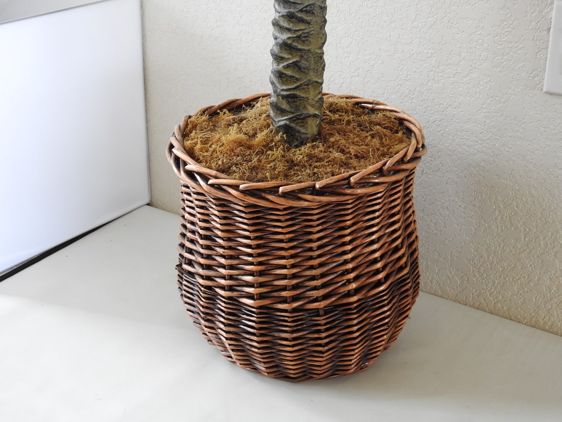 Faux Palm Tree in Basket - 2