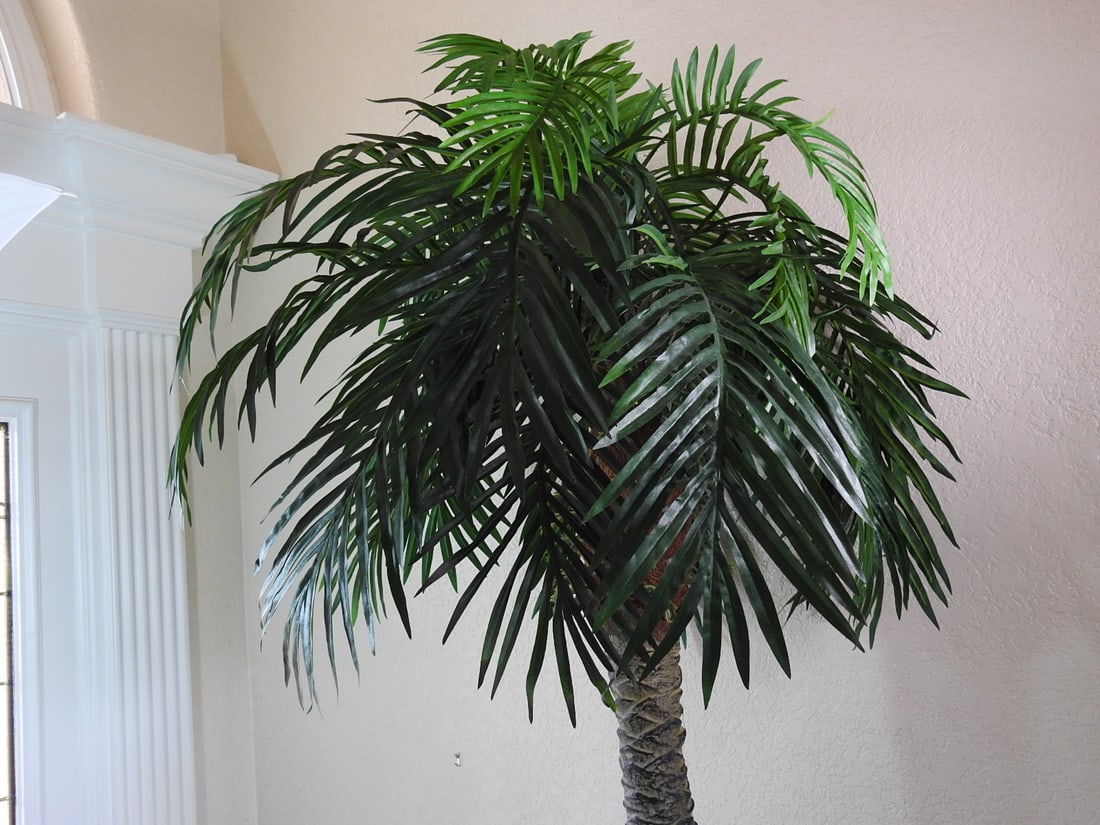 Faux Palm Tree in Basket - 3