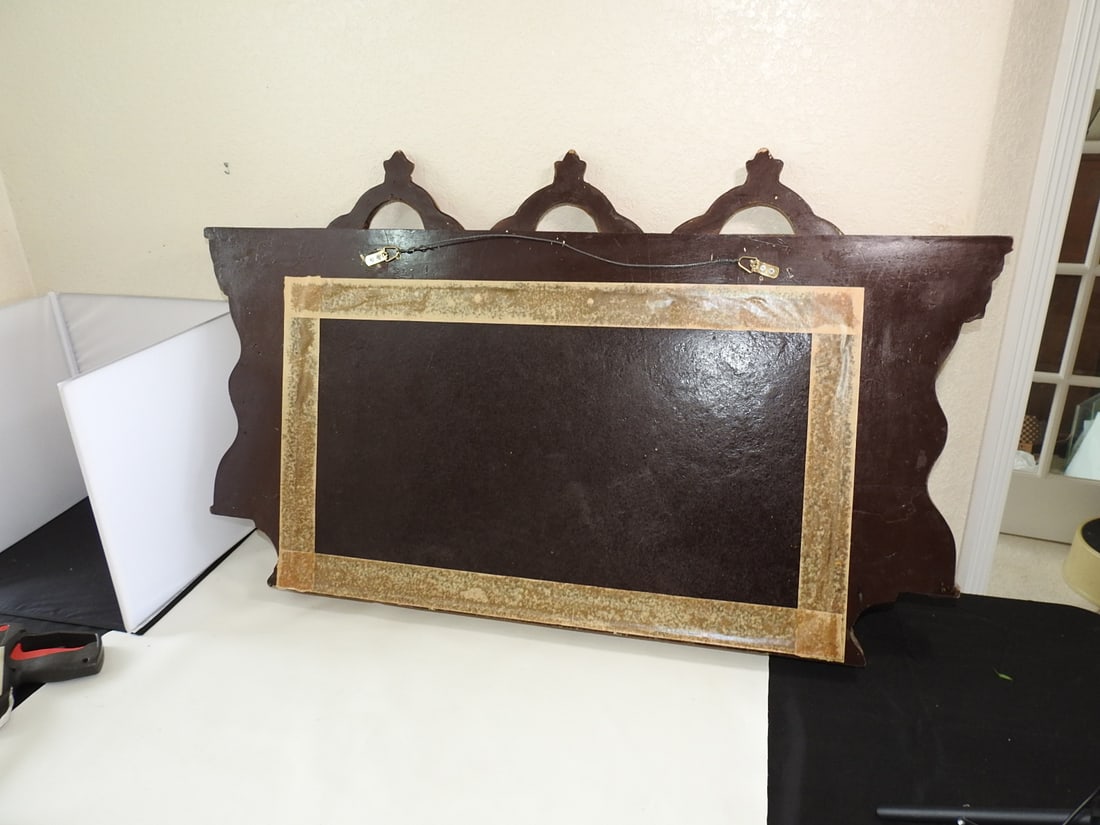 Gold Leaf Byzantine Style Paper Mache Mirror - 7