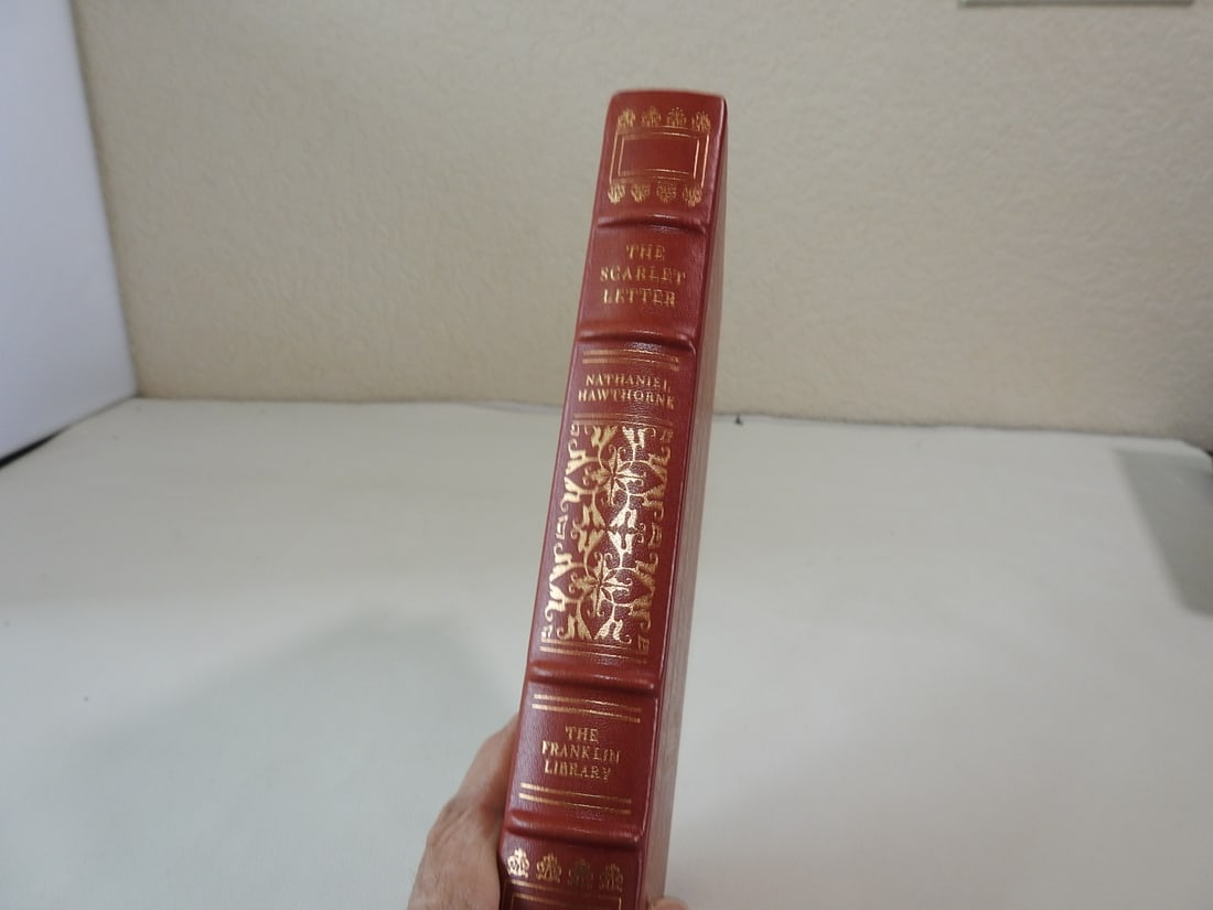 The Scarlet Letter by Nathaniel Hawthorne - Franklin Library Edition: Hard leather bound Franklin Library edition. Approx. 9.25 x 6 x 1.5 in.