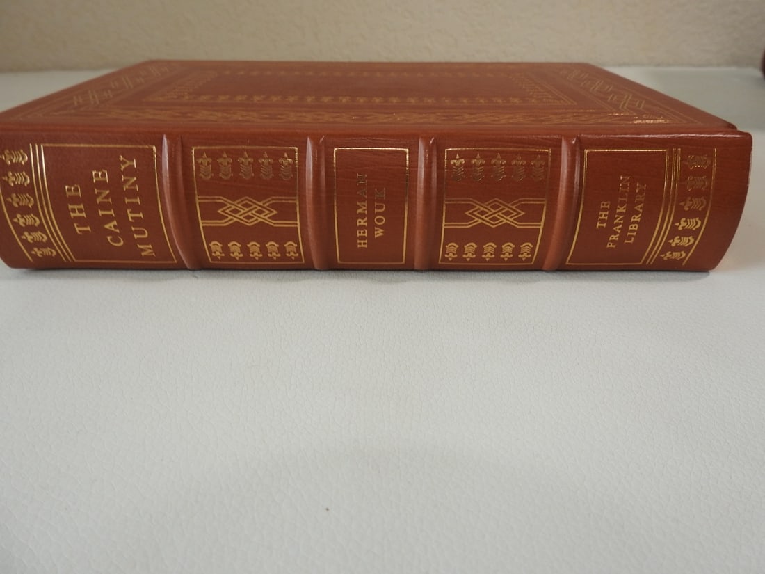 The Caine Mutiny by Herman Wouk - Franklin Library Edition: Hard leather bound Franklin Library edition. Approx. 9.75 x 6.5 x 2 in. Appears to be signed as noted; signature not authenticated.