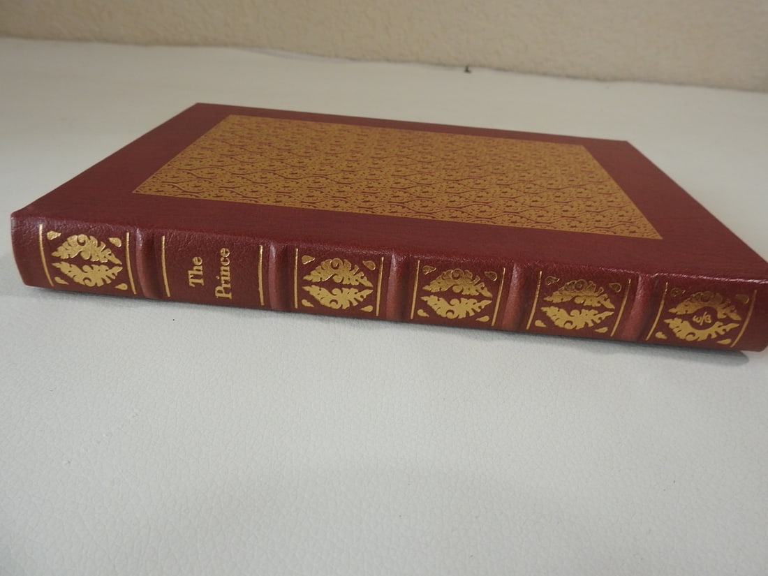 The Prince by Niccolo Machiavelli - Franklin Library Edition: Hard leather bound Franklin Library edition. Approx. 9.5 x 6.5 x 1.25 in.