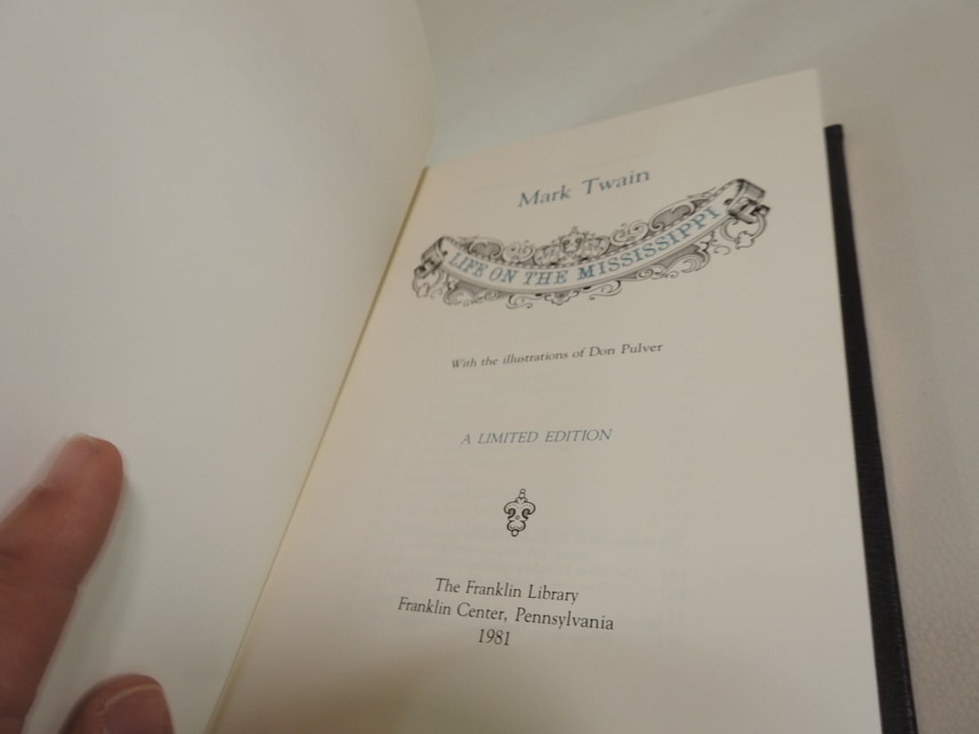 Life on the Mississippi by Mark Twain - Franklin Library Edition - 5