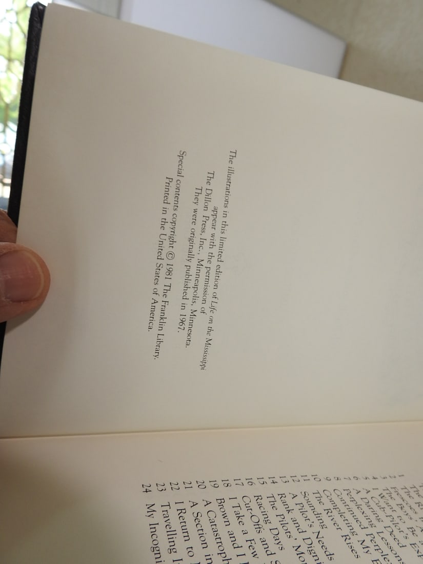 Life on the Mississippi by Mark Twain - Franklin Library Edition - 6