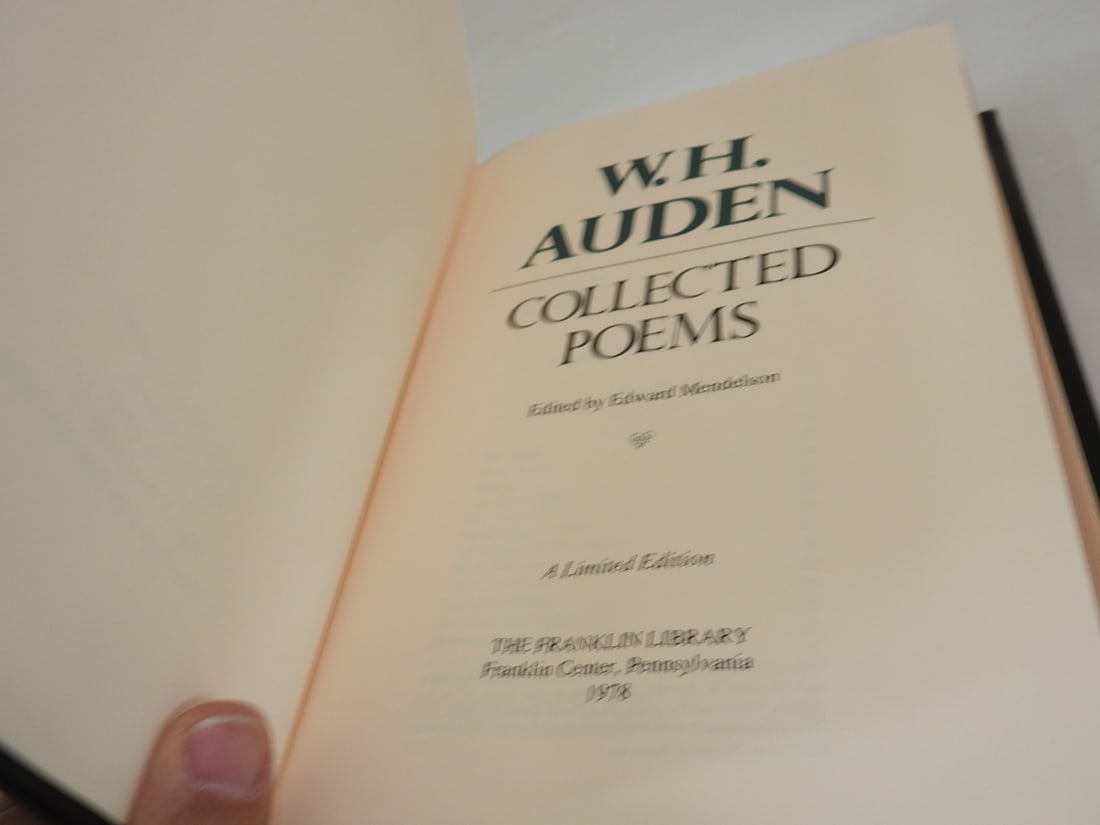 W.H. Auden Collected Poems - Franklin Library Edition - 5