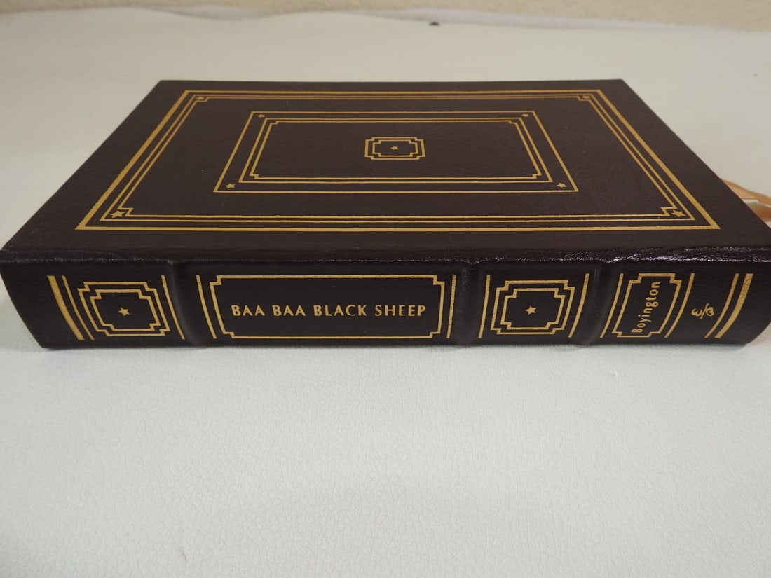 Baa Baa Black Sheep by Pappy Boyington - Easton Press Edition: Hard leather bound Easton Press edition. Approx. 9 x 6 x 1.5 in.