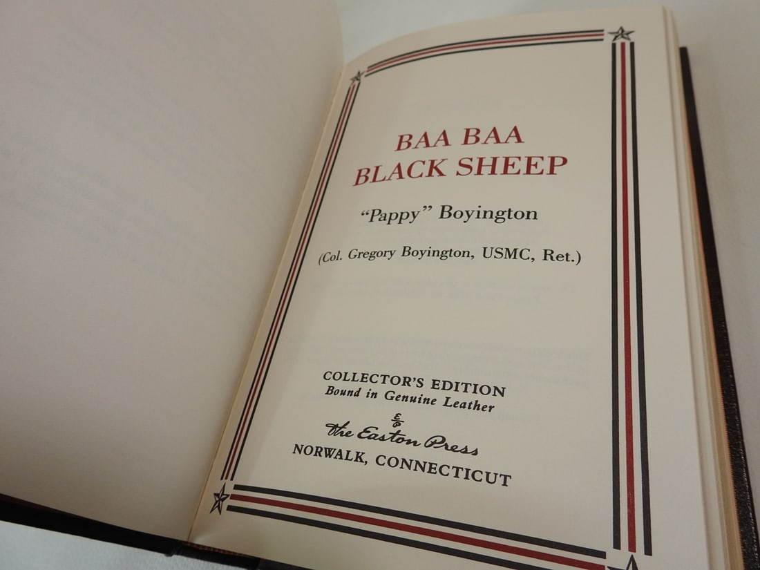 Baa Baa Black Sheep by Pappy Boyington - Easton Press Edition - 5