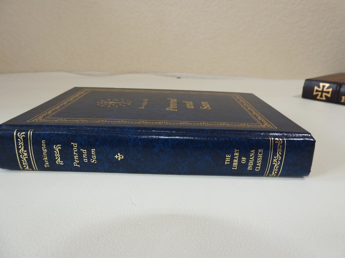 Penrod and Sam by Booth Tarkington: Faux leather bound by Indiana University press Approx. 8.5 x 6 x 1.25 in.