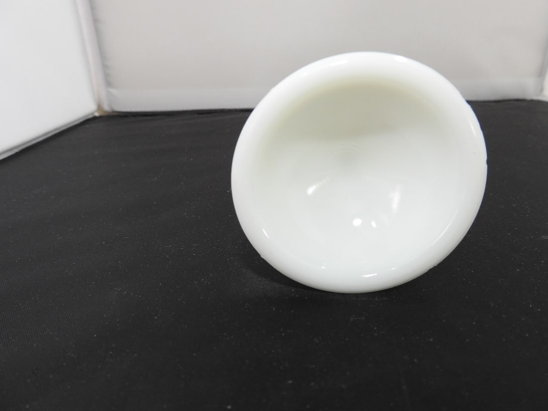 Vintage Milk Glass Hobnail Bud Vase - 2