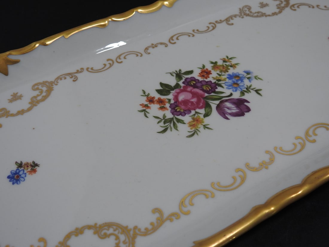 Reichenbach GDR Porcelain Oval Serving Tray - 2