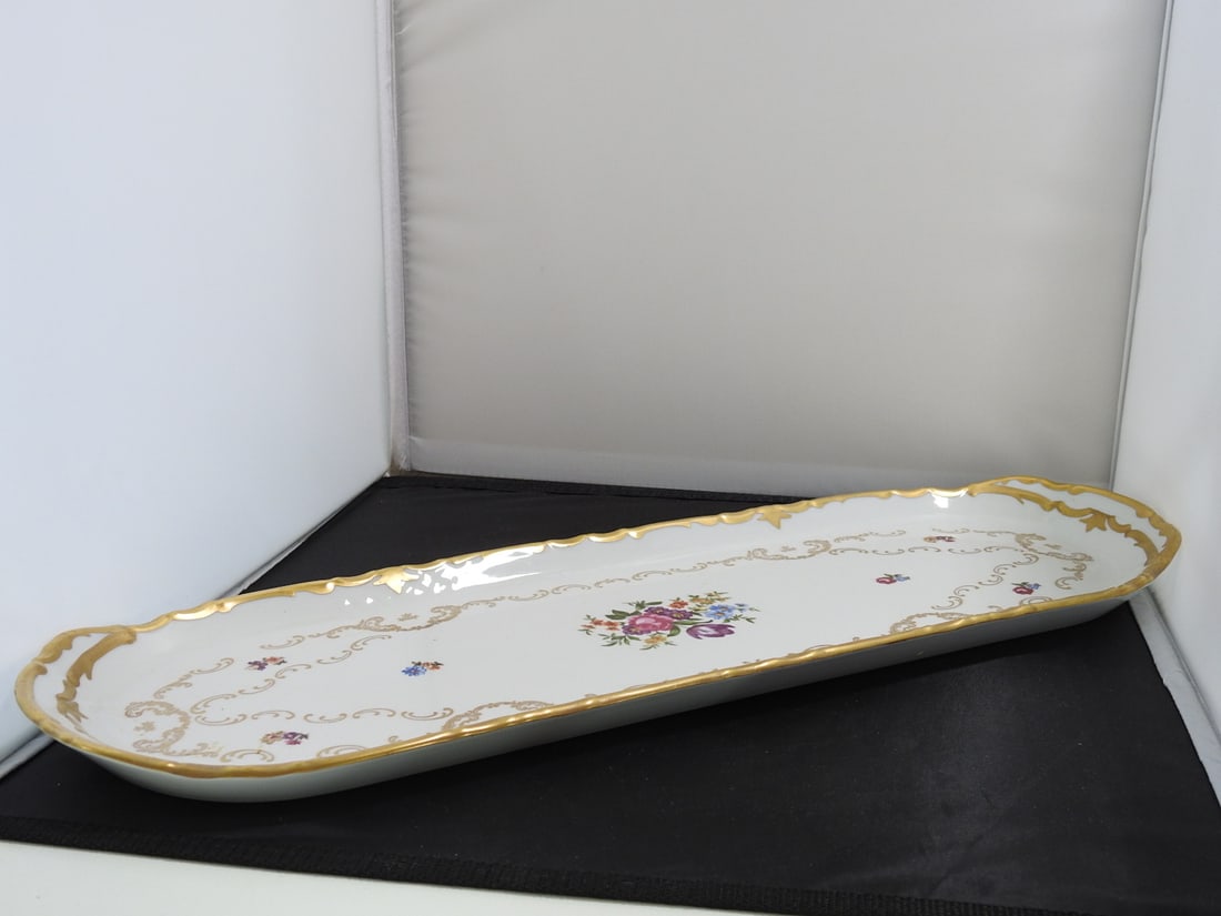 Reichenbach GDR Porcelain Oval Serving Tray - 3