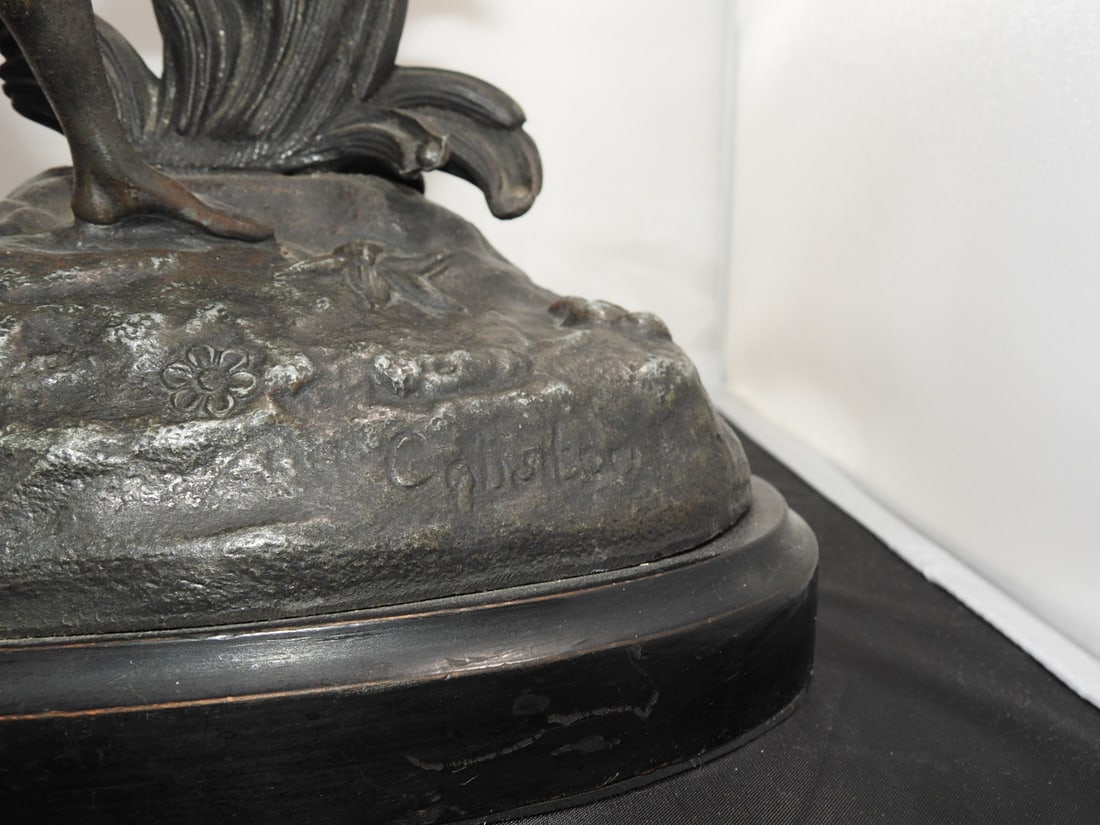 Marly Horses Faux Bronze Sculpture After Guillaume Coustou - 2