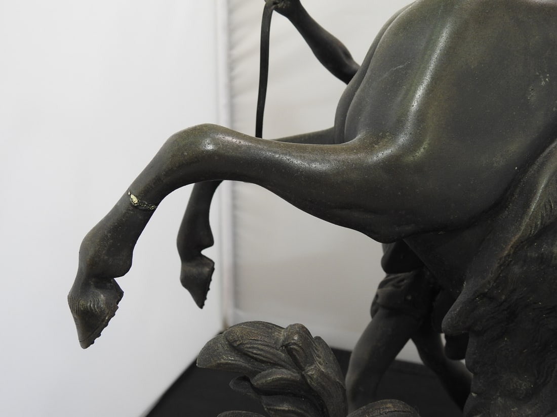 Marly Horses Faux Bronze Sculpture After Guillaume Coustou - 6