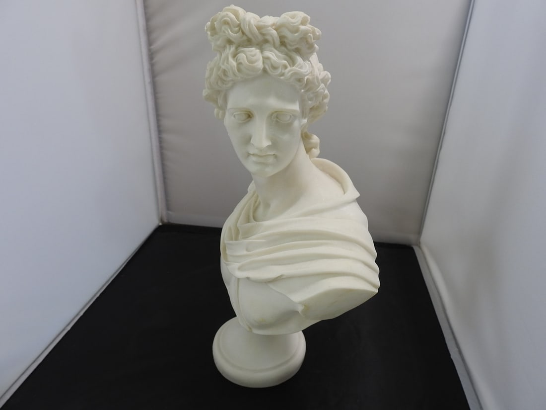 Maska Apollo Belvedere Faux Marble Bust - 2