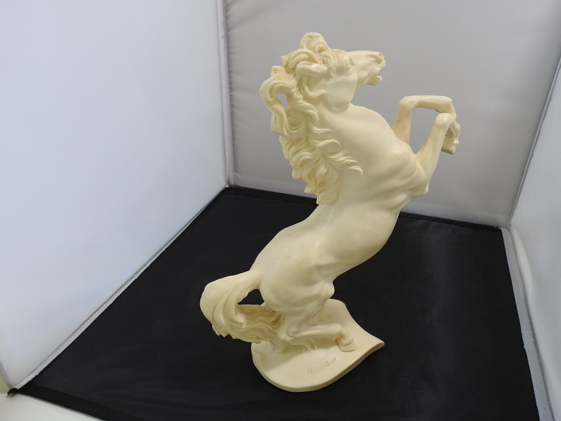A. Santini Italian Rearing Stallion Sculpture - 4