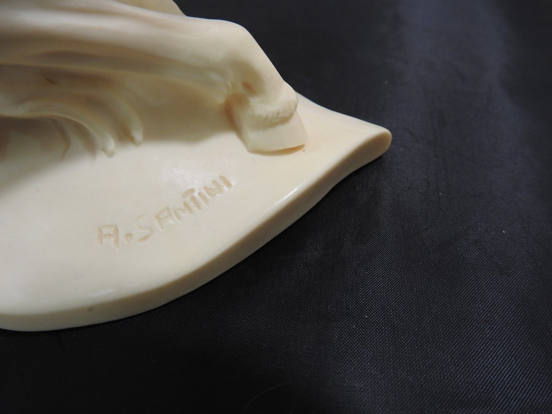 A. Santini Italian Rearing Stallion Sculpture - 5
