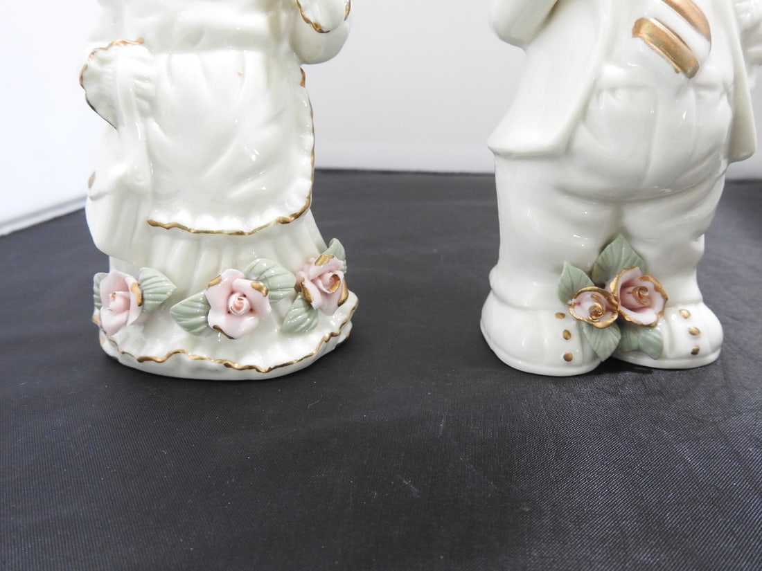 K's Collection Mr. and Mrs. Bunny Ceramic Figurines - 6