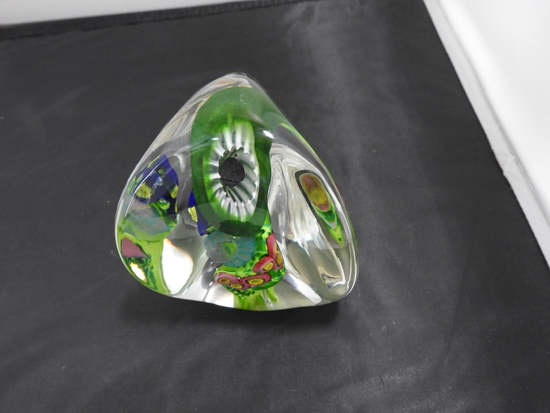 Signed Art Glass Paperweight by Henry 1998 - 4