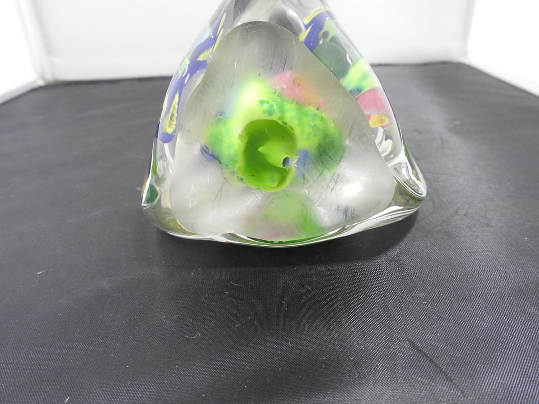 Signed Art Glass Paperweight by Henry 1998 - 5