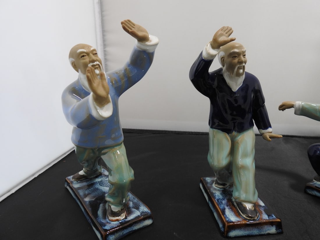 Set of Three Chinese Martial Arts Figurines - 2