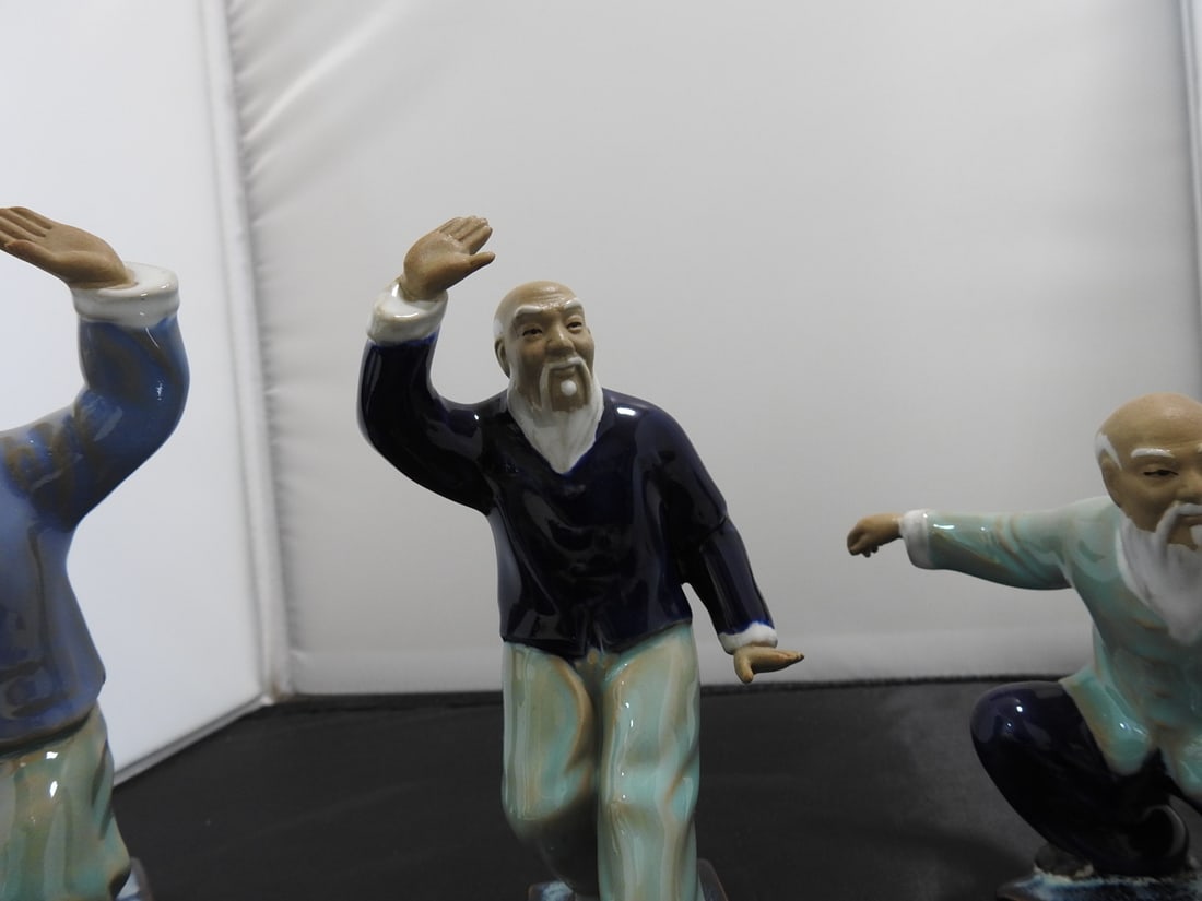 Set of Three Chinese Martial Arts Figurines - 4