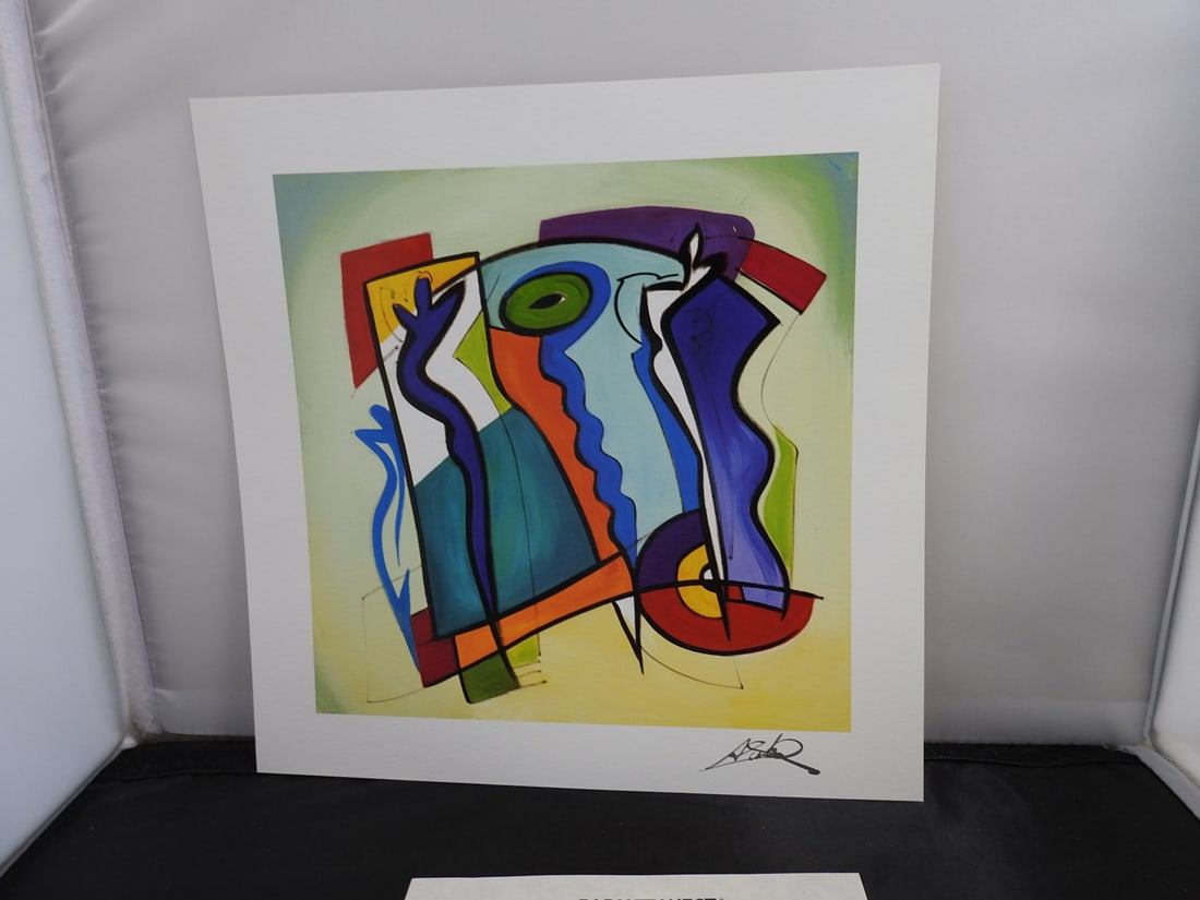 Alfred Gockel "Blue on Blue" Certified Art Print - 2
