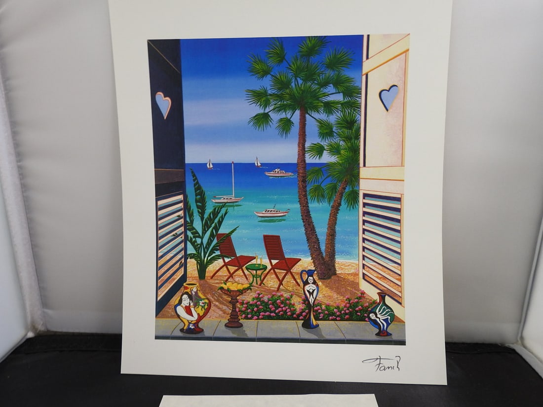 Francois Ledan "Volets Caraibes" Certified Art Print - 2