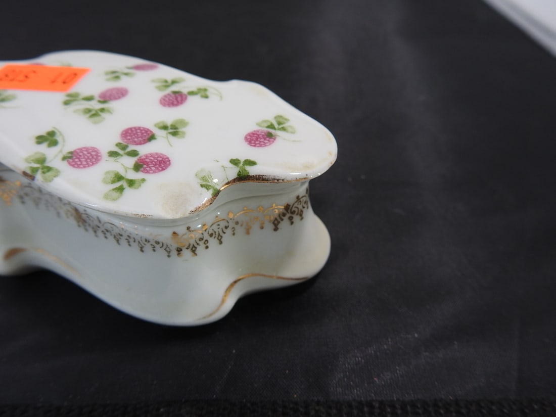 Royal Rudolstadt Prussia Porcelain Floral Trinket Box - 6