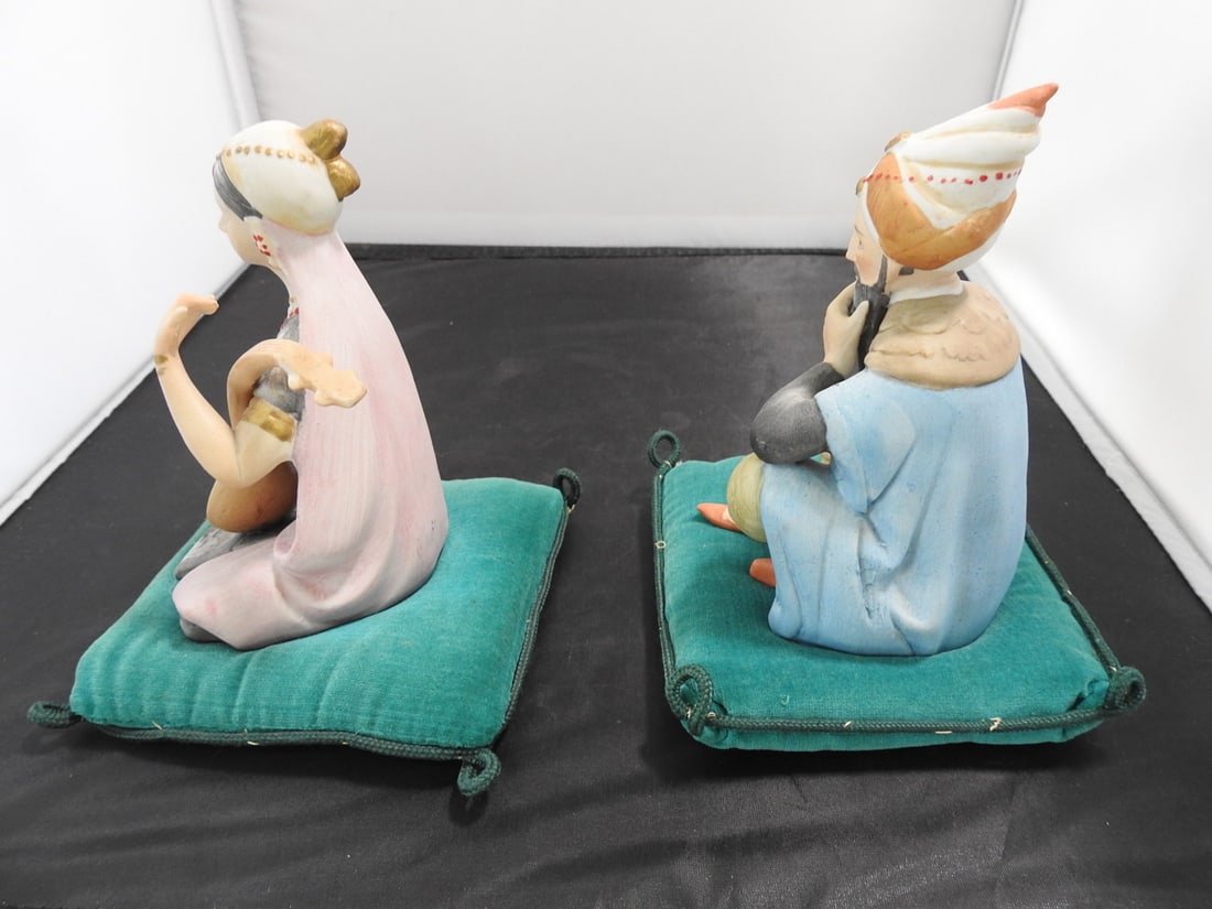 Lenwile Ardalt Persian Couple Bisque Porcelain Figurines - 2