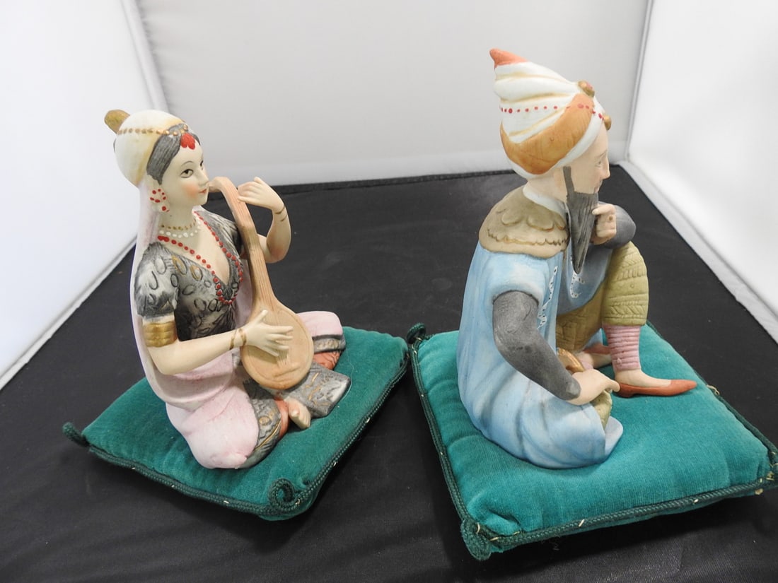 Lenwile Ardalt Persian Couple Bisque Porcelain Figurines - 3