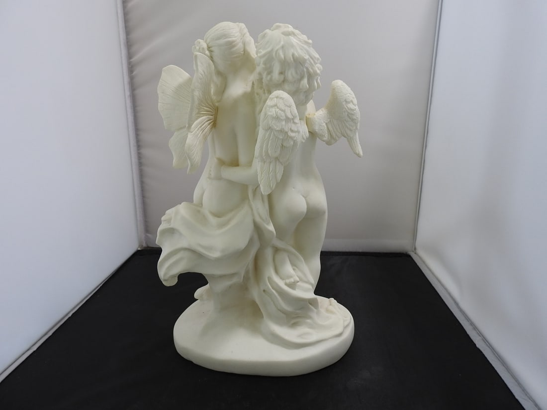 The First Kiss Faux Marble Resin Sculpture - 2