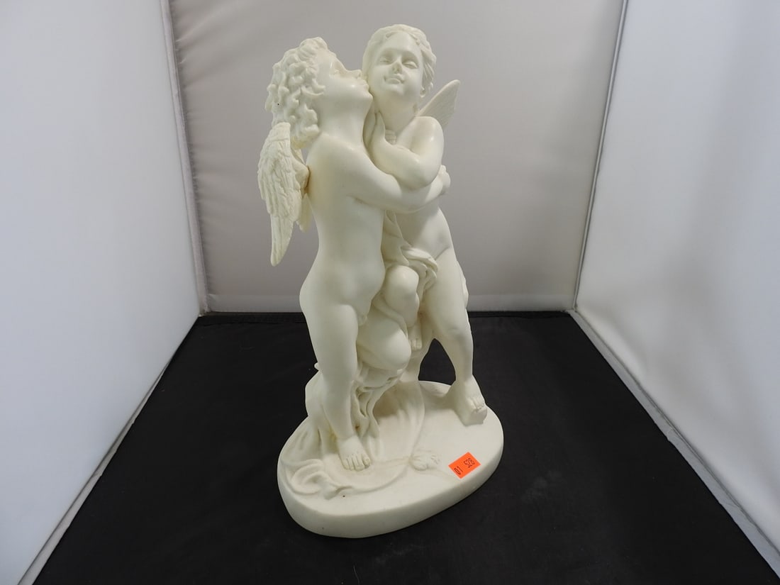 The First Kiss Faux Marble Resin Sculpture - 6