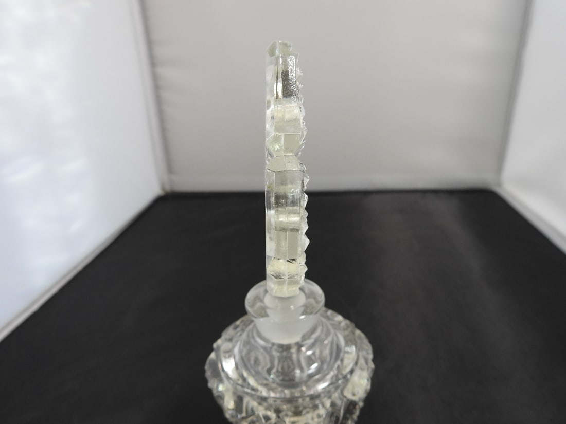 Pressed Glass Perfume Bottle - 3