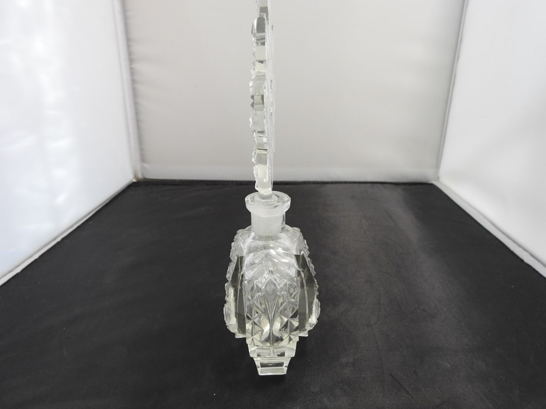Cut Crystal Covered Perfume Bottle - 3