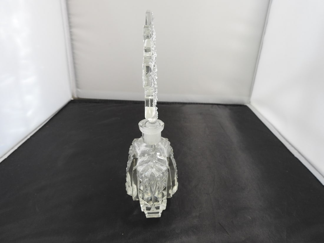 Cut Crystal Covered Perfume Bottle - 4