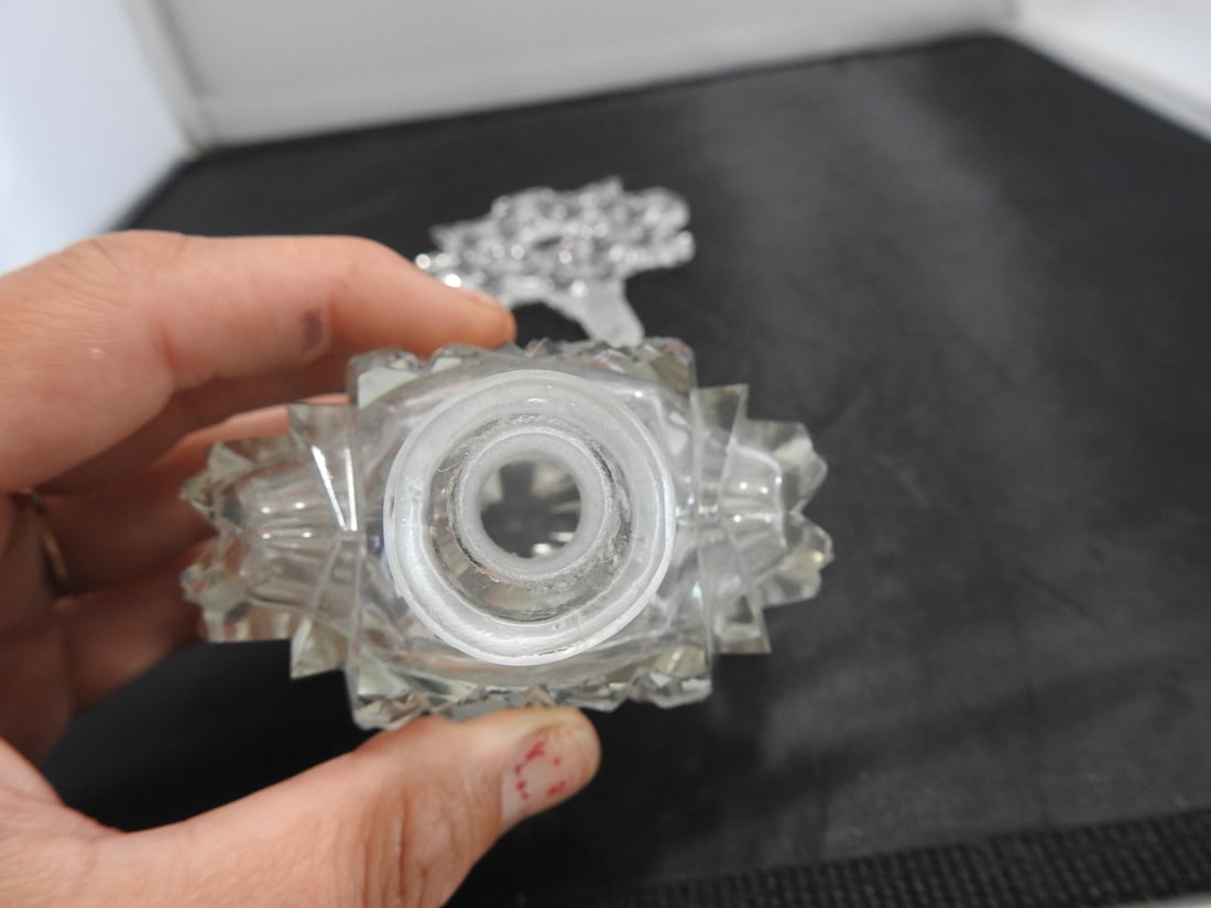 Cut Crystal Covered Perfume Bottle - 6