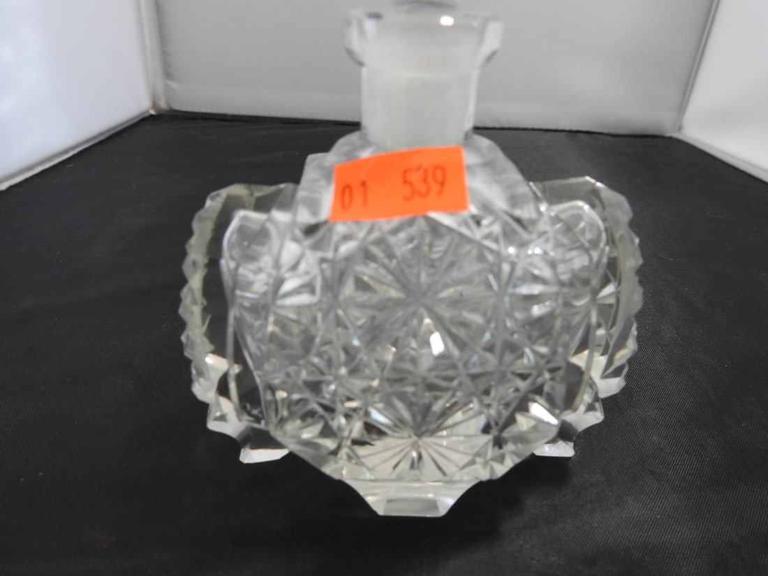 Cut Crystal Covered Perfume Bottle - 8
